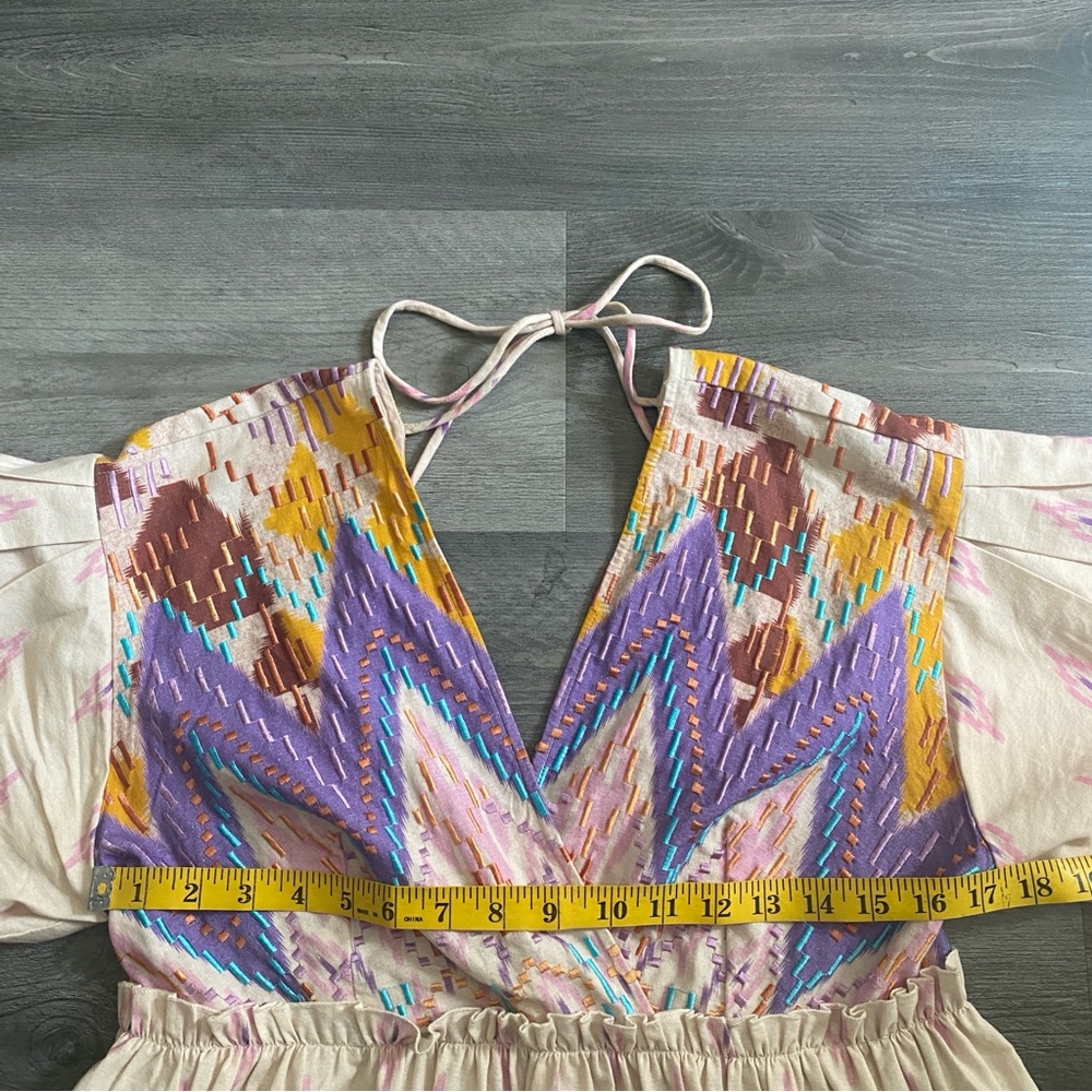 Anthropologie Not So Serious Dress Share Abstract Mini Tassel XS - Picture 12 of 12